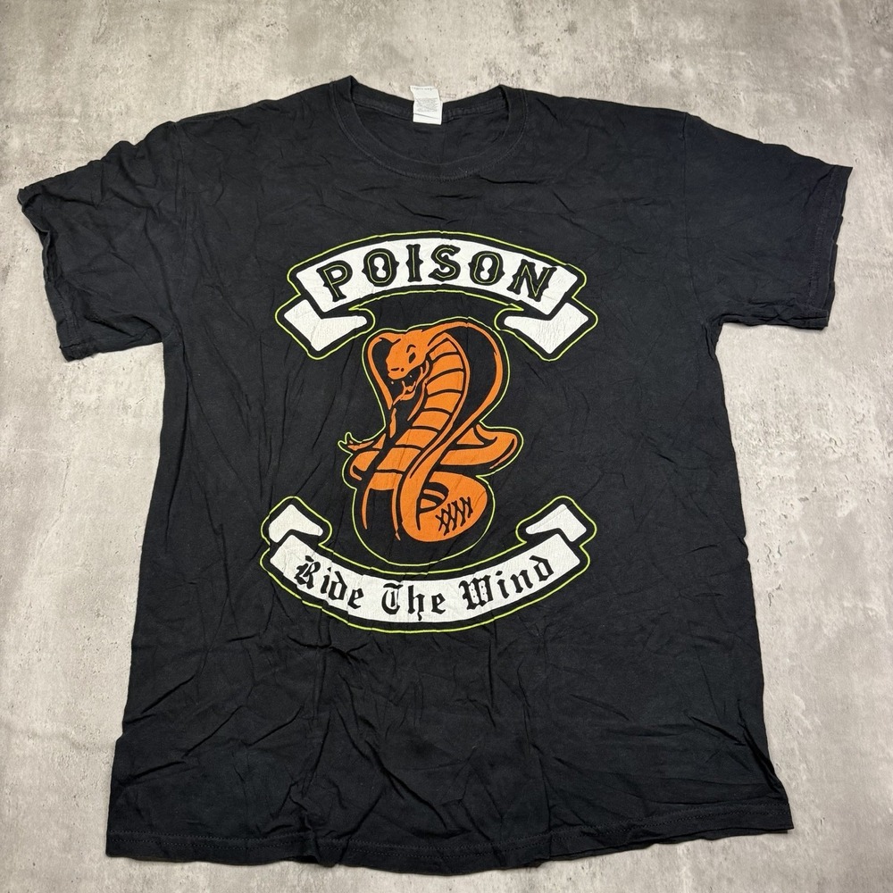 2018 Poison Ride The Wind Nothin But A Good Time Tour Glam Rock 80s Metal L